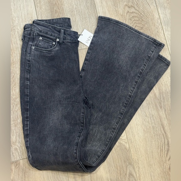 lndn Denim - LNDN Charcoal Flare Denim Women Jeans Vintage Black Wash